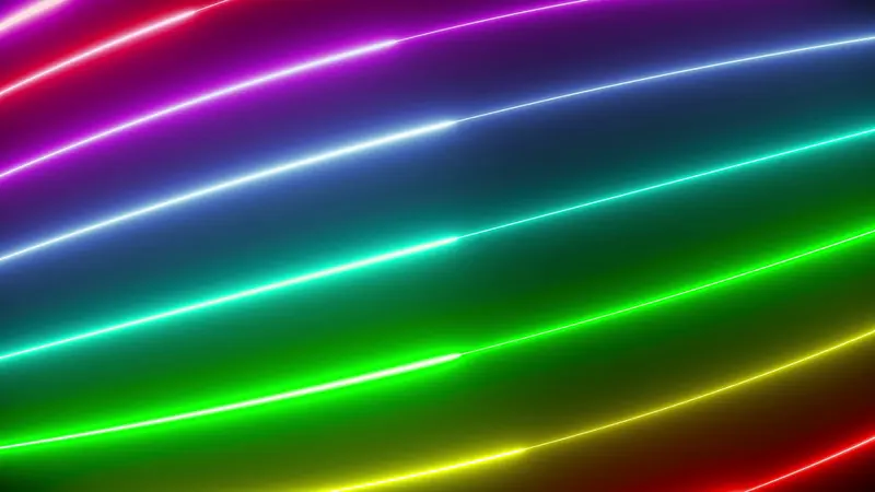 Rainbow Glowing Neon Lights