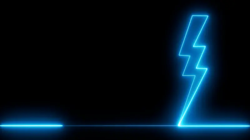 Thunder Lighting Energy Symbol Animation