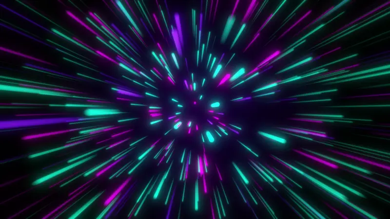 Neon Speed Lines Animated Background 