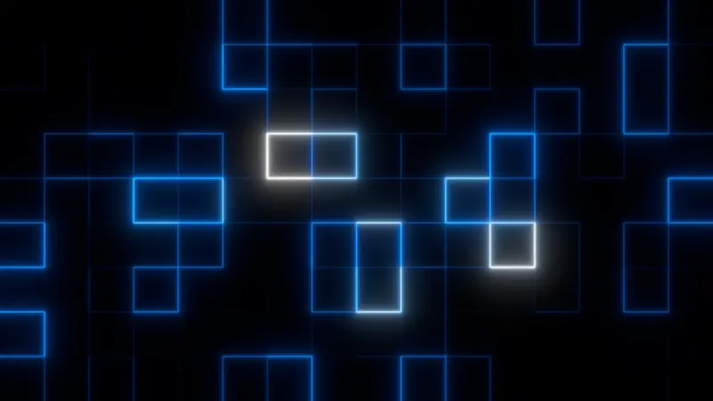 Digital Blocks Animated Background 